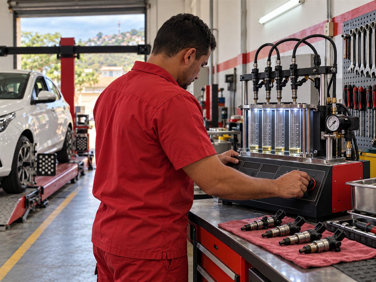 Injeção eletrônica e limpeza de bicos injetores
