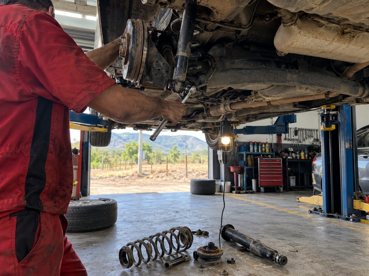 Serviço de suspensão automotiva